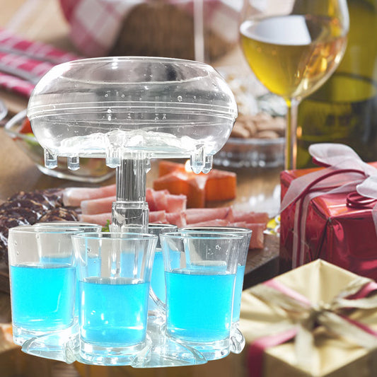 Dispenser per Shot con Bicchierini – Set 6 Bicchieri | Party Shot Dispenser Colorato