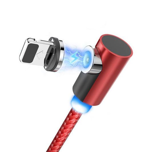 Cavo Magnetico di Ricarica 3 in 1 – USB con Attacchi Magnetici (Type-C, Micro USB, Lightning)